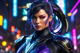 Silk venom in 8k cgi game artstyle, cover face, dynamic pose, oshare kei, hurufiyya, rtx , neon lights, intricate details, highly detailed, high details, detailed portrait, masterpiece,ultra detailed, ultra quality