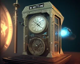 magic time travel machine, intricate