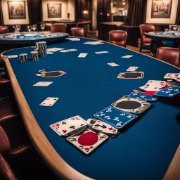 blue blackjack table
