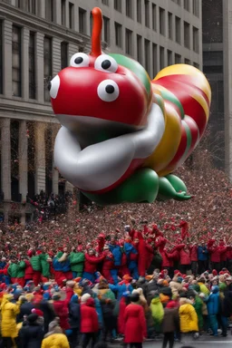 worm float in the macy's day parade