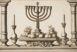 menorah by Andrea del sarto