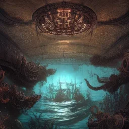 Underwater view,Insanely detailed photograph of an “artitcture plans of a underwater city ” with intricate waves, intricate embroidered band of stars, hyperdetailed painting by Ismail Inceoglu Huang Guangjian and Dan Witz CGSociety ZBrush Central fantasy art album cover art,8K, hdr, romantic, mysterious, ominous, flowers, jewelry, steam,oil,cafe,street vendor,steamship,D&D