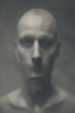 a blurry, distressing, haunting image of a man's fracturing mind