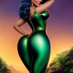 ultra detailed fullbody portrait of beautiful booty busty Artemis of Bana-Mighdall, wearing skintight costume, extremely detailed digital painting, intrincate, extremely detailed smiling face,crystal clear Big Green eyes, in the style of adam hughes , mystical colors , perfectly centered image, perfect composition, rim light, beautiful lighting,8k, stunning scene, raytracing