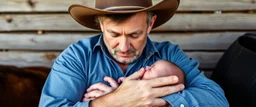 cowboy breastfeeding