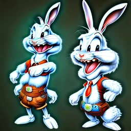 Bugs bunny zombie glauque