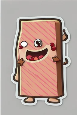 Bacon personalized cute cartoon character sticker