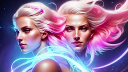 Lexica Aperture v2 Hyper detailed ultra sharp, trending on artstation, vibrant aesthetic, smiling blonde ethereal subtle (((smiling)))+++ luminous heavenly goddess, angel, colorful, psychedelic, ornate, intricate, digital painting, concept art, smooth, sharp focus, illustration, not human anthropomorphic alien cyborg, art by artgerm and greg rutkowski and h. r. giger, louis royo, salvador dali, 8 k