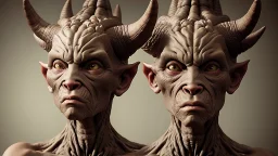 Grotesque, horned humanoid, photography, high resolution, cinematic, unreal 6, breathtaking detailed