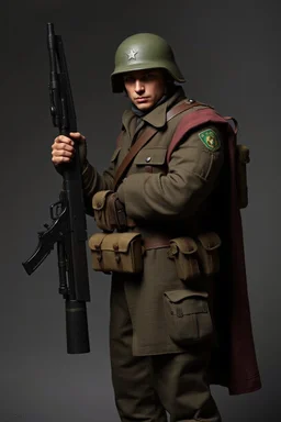 bad ass elite soldier in 1950 concept