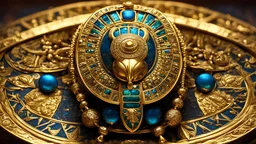 ((masterpiece,best quality)), absurdres, Egyptian_Icons, no humans, still life, gold, sparkle, scarab,