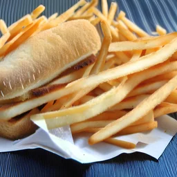 A French fry sandwich.