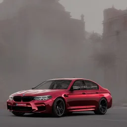 Cherry Red BMW M5