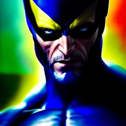 Ultra detailed fullbody Portrait in oil on canvas of X-Men Nightcrawler merges with wolverine ,intense stare,extremely detailed digital painting, extremely detailed face,crystal clear Big eyes, mystical colors ,perfectly centered image, perfect composition, rim light, beautiful lighting,masterpiece,8k, stunning scene, raytracing, anatomically correct, in the style of robert e howard and Ken Kelley and Ohrai Noriyoshi and Simon Bisley and tomzj1