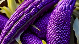 purple corn with beautiful and magic details