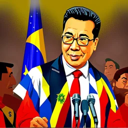 Gustavo Petro presidente de Colombia arte caricatura