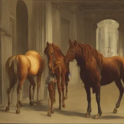 Fiacre with two horses in Vienna.