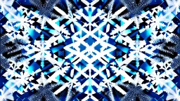 digital glitch pattern snowflake geometric abstraction by per kirkeby