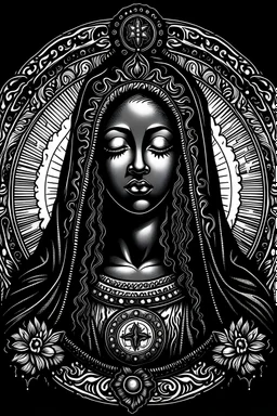 black version of the virgin Mary