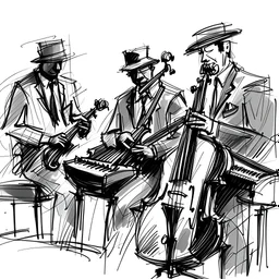 Jazz music sketch