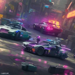 cyberpunk 2077 themed car