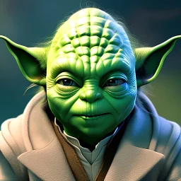 portrait of a Master Yoda, Good, 4k resolution, soft smooth lighting, soft pastel colors