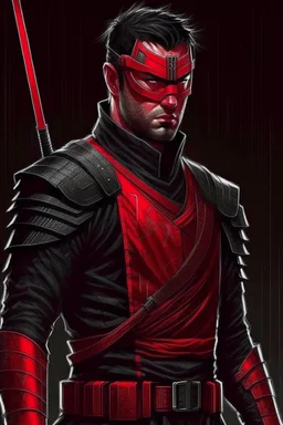 Daredevil as a futuristic samurai