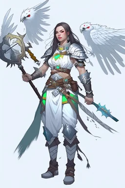 female aasimar barbarian dnd character