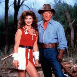 An official promotional image for the 1987, A Nightmare on Elm Street 3: Dream Warriors. Heather Langenkamp as Nancy Thompson Robert Englund as Freddy Krueger