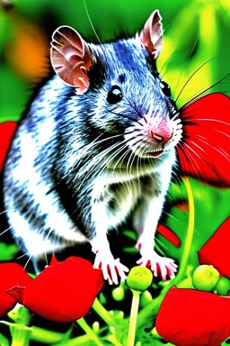 Color portrait of a rat that resembles Anthony Fauci