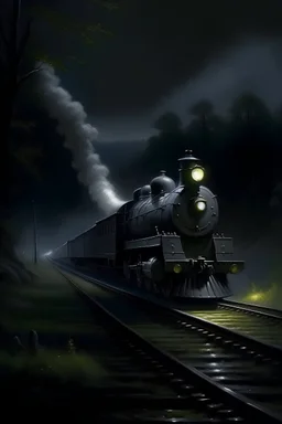 Lionel Walden the night train cinematic dramatic hd hig hlights detailled real wide and depth atmosphere