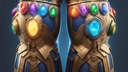 Two infinity gauntlets contain six infinity stones, one of which is made with nano In the hands of a powerful man