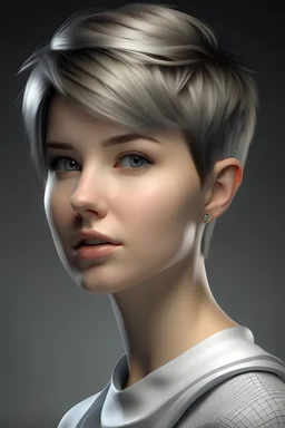 New short hair styling ,2050 style