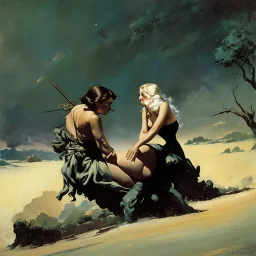 Frazetta beautifull woman