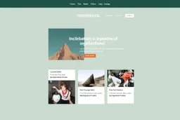 omecca.ca style graphic design website layout