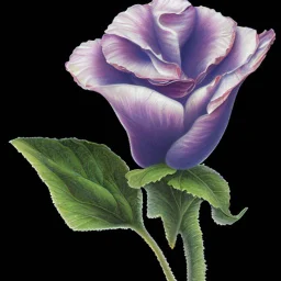 purple flower, greeting card illustration