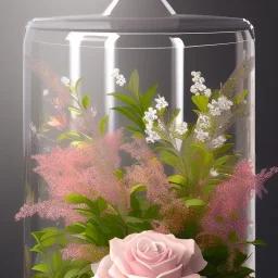 crystal hour glass, a hyerrealistic transparent body, pastel colours flowers and leaves transparent, professional light, rococo, Artstation, intricate detail realism hdr, intricate detailed 8 k, with ornate jewelled, intricate detailed 4 k