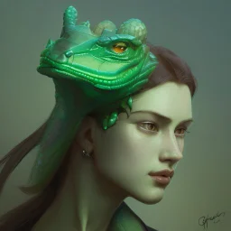 A ultra detailed emerald colored dragon scratching behind its ear 4k high resolution dynamic lighting Greg Rutkowski Alphonse Mucha Artgerm WLOP trending on artstation