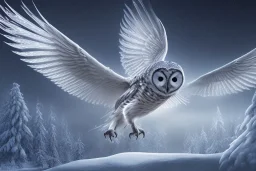 snow winged OWL