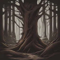 stylized dark wood texture, game art