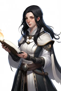 Female twilight cleric with black hair