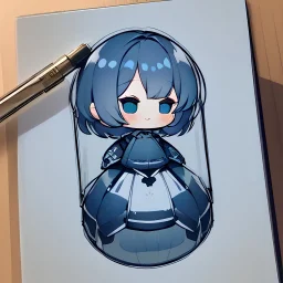 Clear focus,High resolution, A chibi drawing, Cute