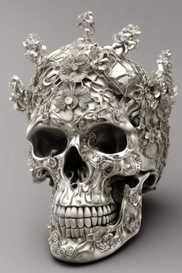 tiffany jewelry styled human skull