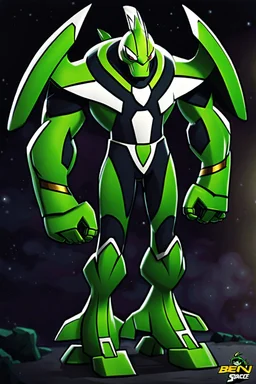 A new space creature from Ben 10 cartoon. Strong and graceful body made of ..metal Johar