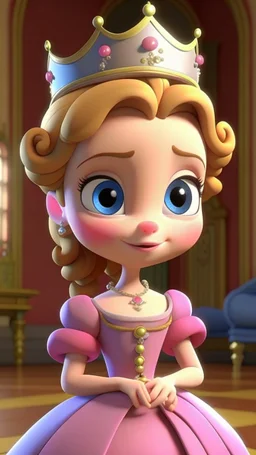 Introduction to Princess Penelope, cartoon,3D