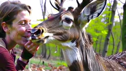 lady hits deer now must revive using Mouth to Mouth