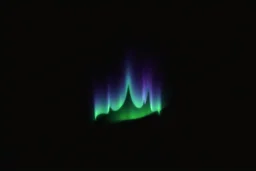 graphic shape of the aurora borealis. slight resemblance to a crown. smooth vector on black