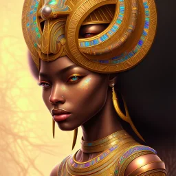 sango fantasy, fantasy magic, intricate, sharp focus, illustration, highly detailed, digital painting, concept art, matte, masterpiece head sexy view black African beauty black afro hair earth lady siver falcon head Egyptian princess pyramid background