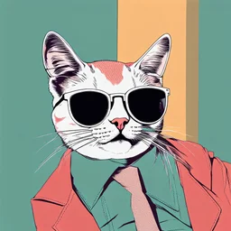 Cat with sunglasses