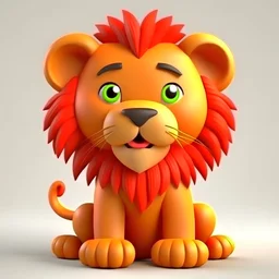 cute lion 3D